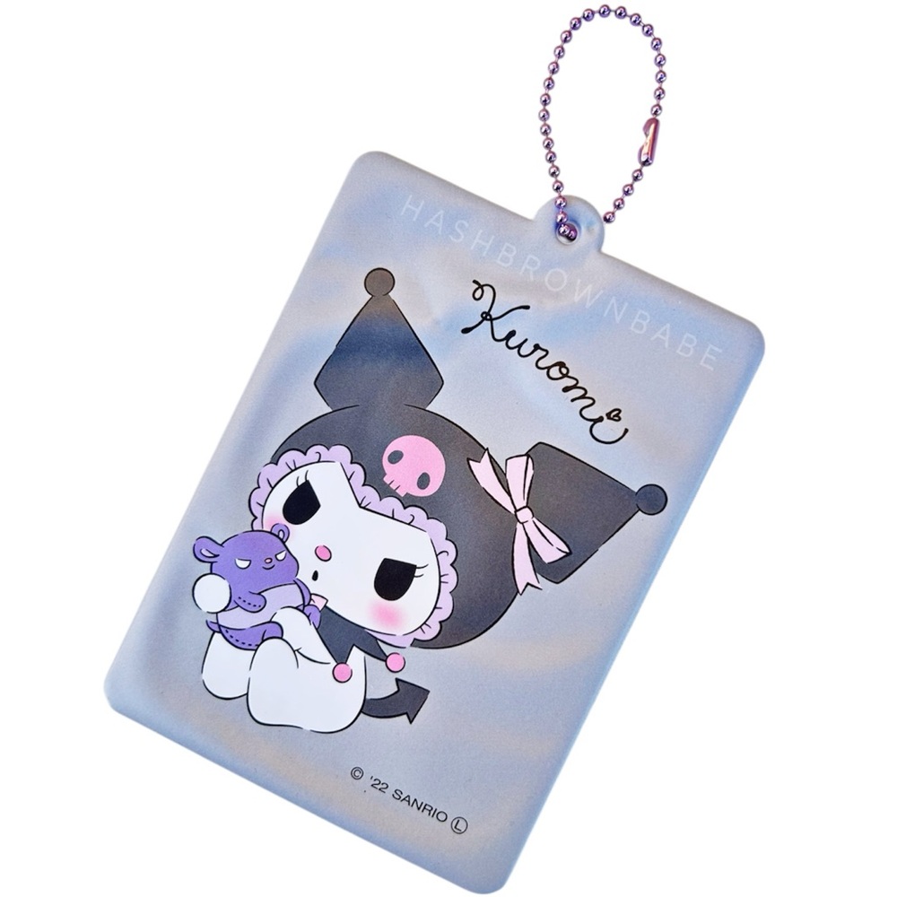 Sanrio Baby Kuromi Japan Photo Card Holder Keychain Dangler, Cute Kawaii Case